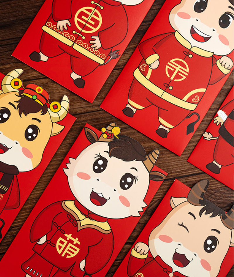 Set 6 Bao Lì Xì Đỏ May Mắn Cho Năm Mới