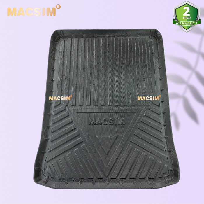 Thảm lót cốp xe ô tô BMW 5 series 2018- 2020 nhãn hiệu Macsim 3W chất liệu TPE cao cấp màu đen