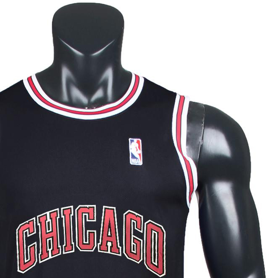 Bộ quần áo bóng rổ Chicago - Đen