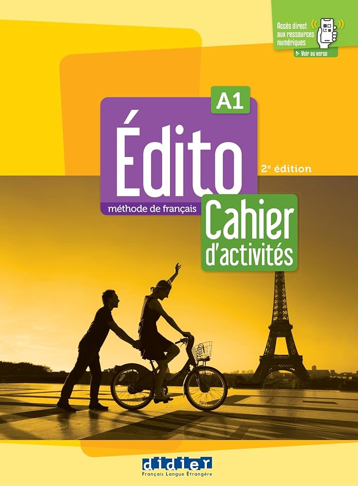 Sách học tiếng Pháp EDITO A1 - EDITION 2022-2024 - CAHIER + DIDIERFLE.APP