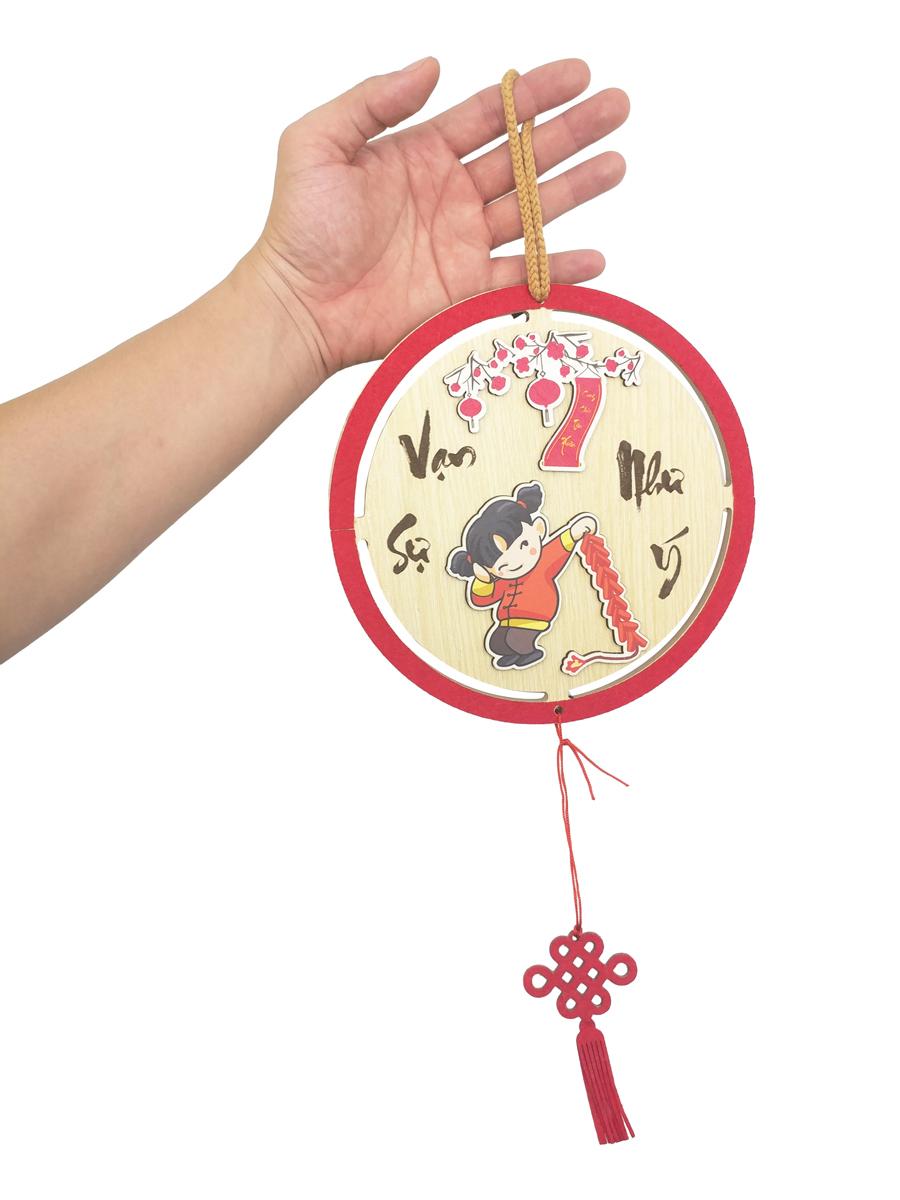 Bảng Gỗ Treo Tường Trang Trí Tết - Bách Mộc T11 - Vạn Sự Như Ý