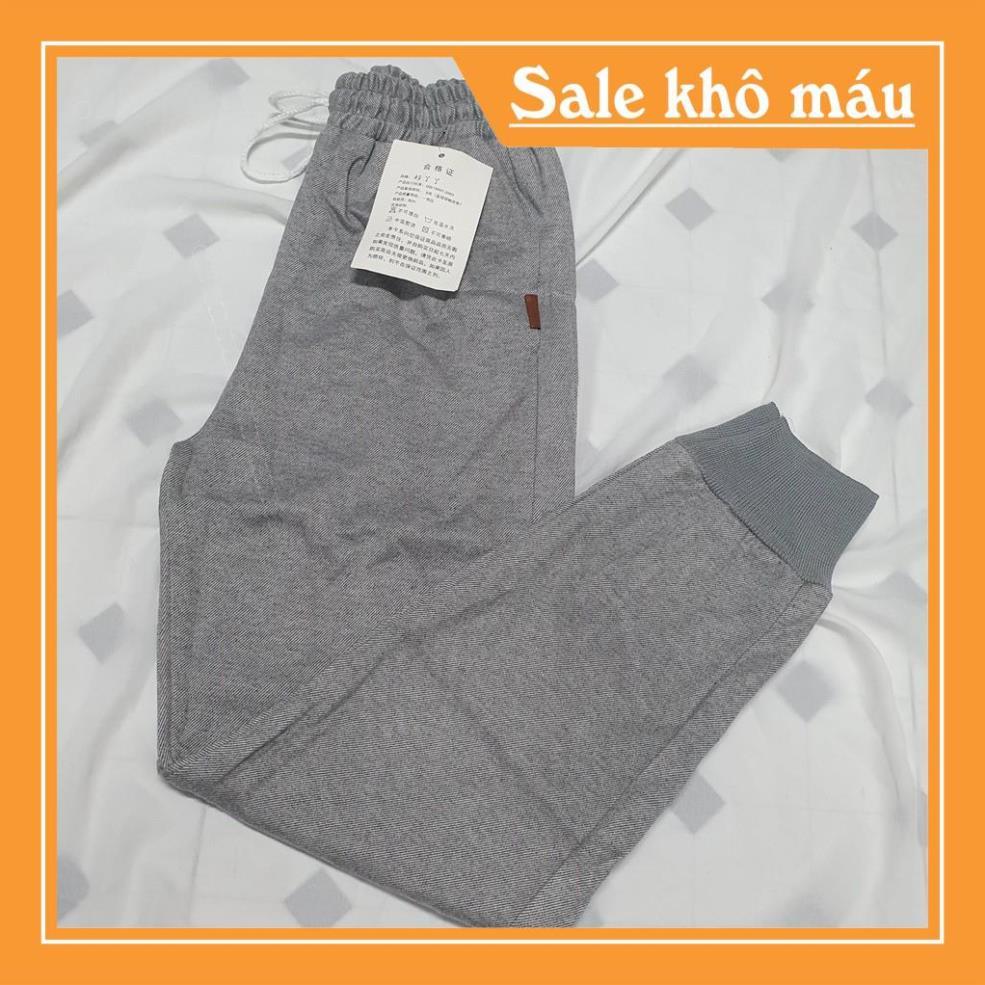 Quần Baggy Dạ Hàn , quần dài bo gấu M1