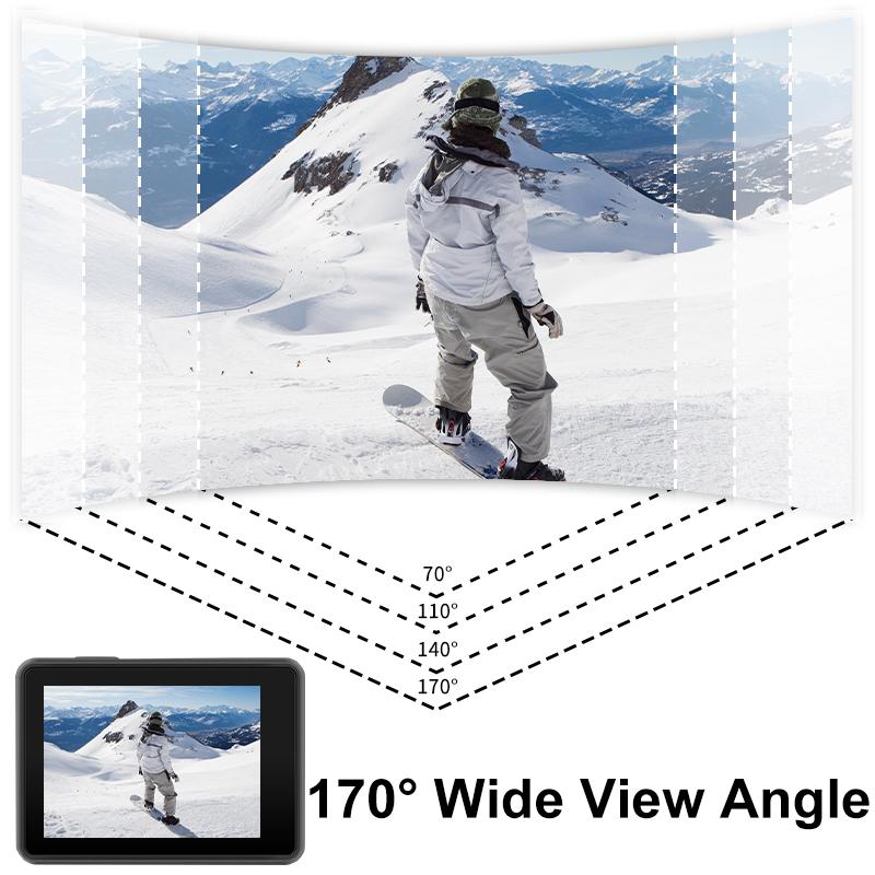 AT-Q306 Action Camera Ultra HD 4K 30fps WiFi 2.0" Underwater Waterproof Helmet Video Recording DVR Sport Cam With Telecontrol