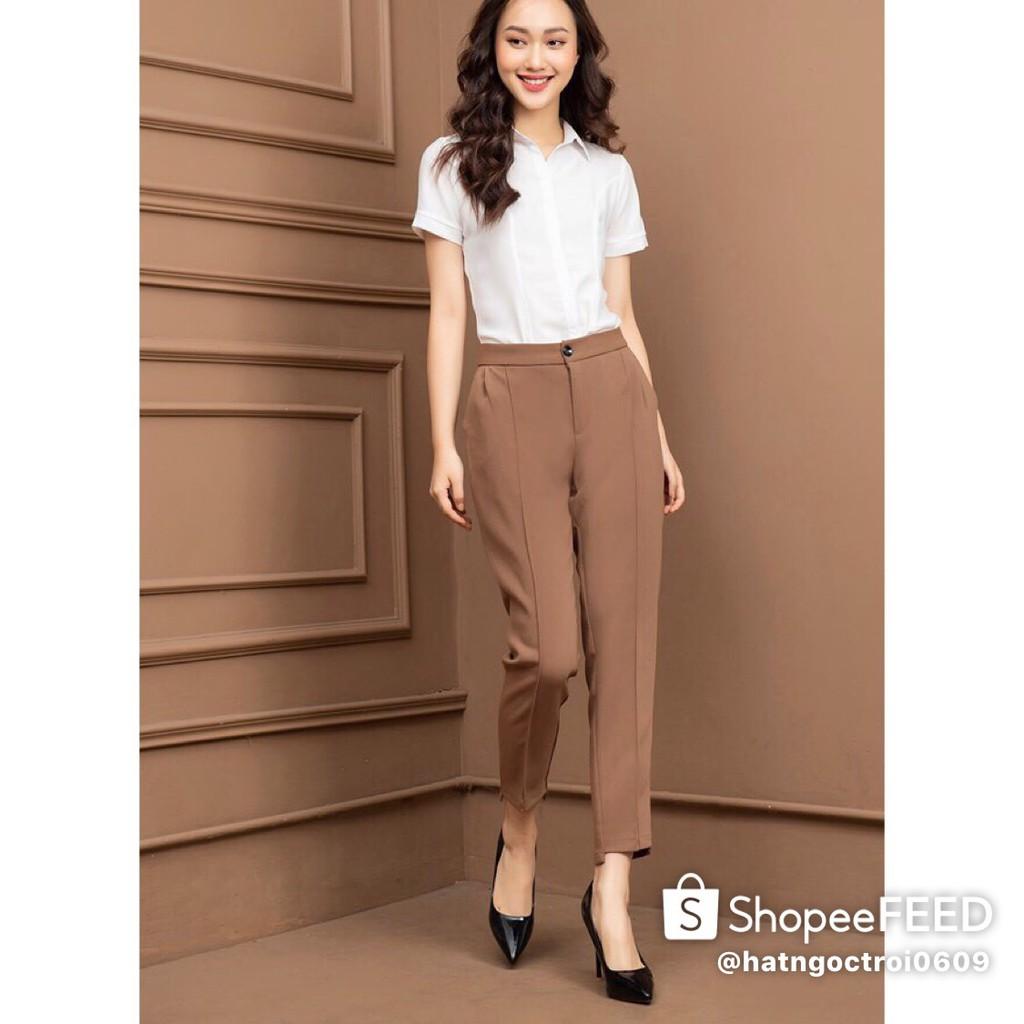 Quần Baggy nữ công sở hàng VNXK giá tận xưởng thanh lịch, thoải mái cho người đi làm