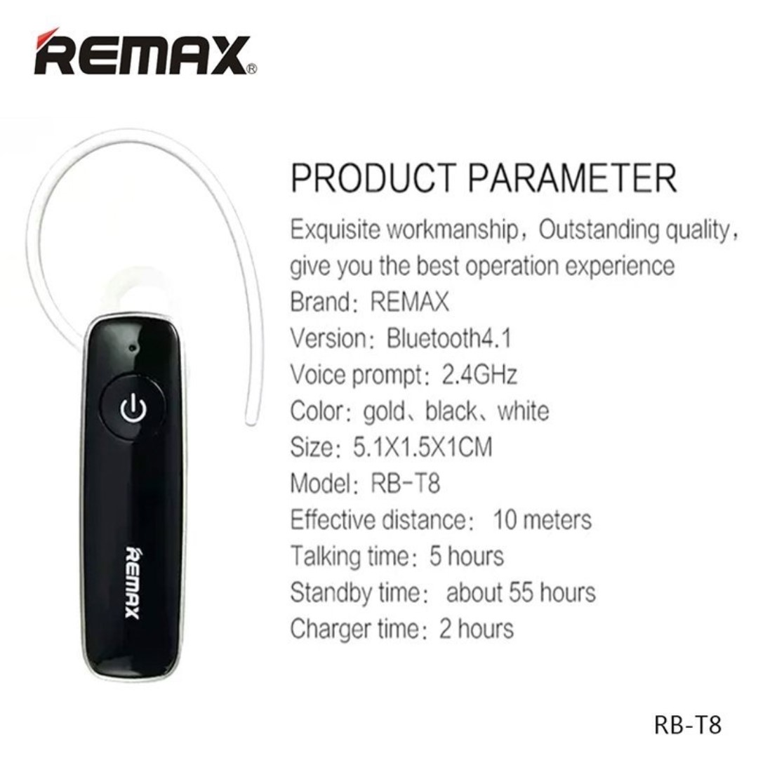 Tai nghe Bluetooth một bên thời trang Remax RB -  T8