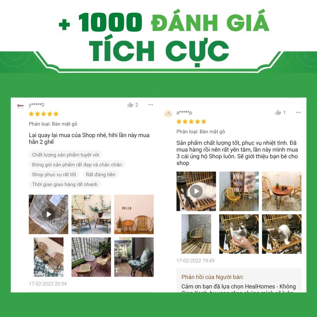 Ghế lười thư giãn mây tre con sò Cao Cấp, trang trí, decor phòng khách, sân vườn, bàn ghế uống trà / HealHomes