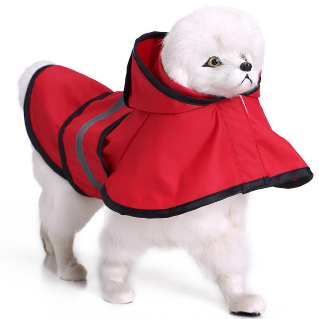 Dog Raincoat Raincoat Reflective Rain Rainwear Safety For Small Dog