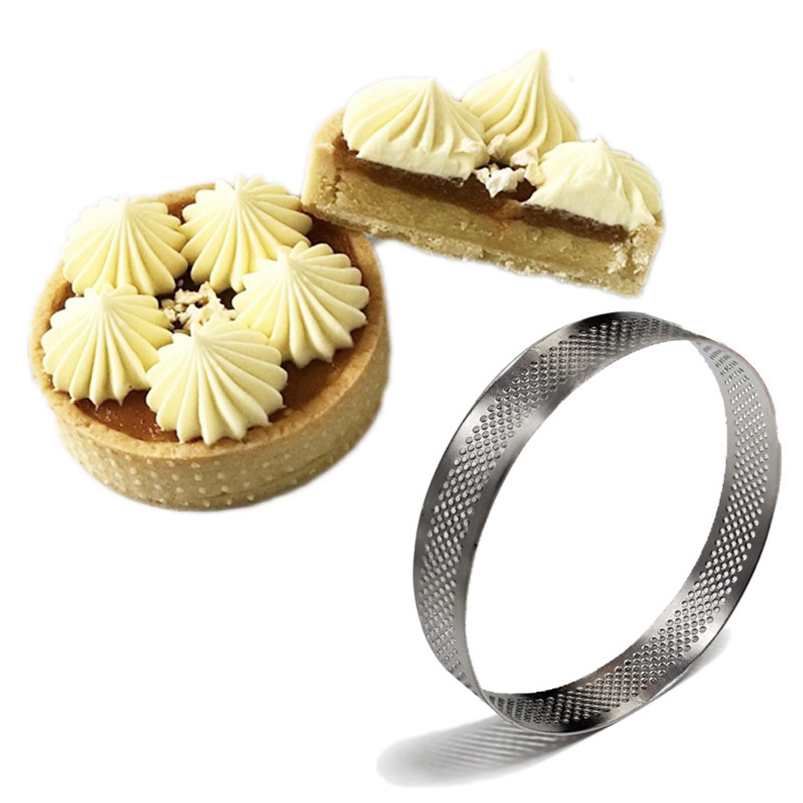 Set of 6 - Rectangle/Oval Stainless Steel Small Cake Rings, Mousse and Pastry Mini Baking Ring Mold Kitchen Baking Tools