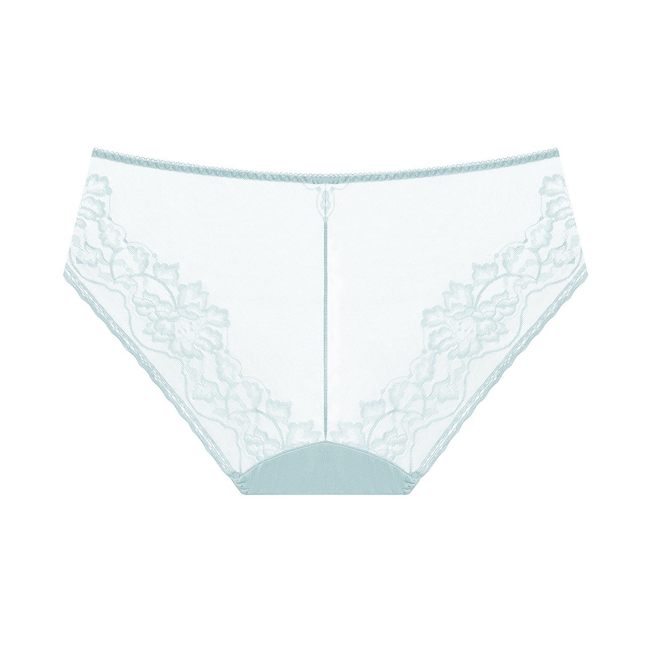 Quần lót nữ cao cấp hàng hiệu - Quần lót nữ Marguerite 04034 - thương hiệu Pháp, cạp vừa phối ren mỏng thân sau