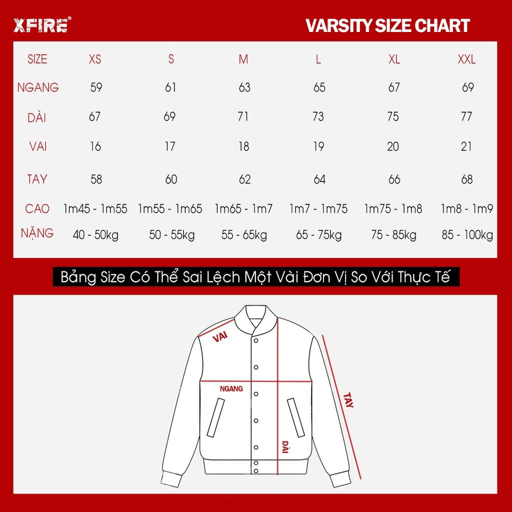 Áo Khoác Bóng Chày Bomber Varsity Nhung Tăm Cao Cấp Nam Nữ Thêu 2 Lớp Màu Đen Tay Xám By Xfire VAR-VER2NT-B/GR322