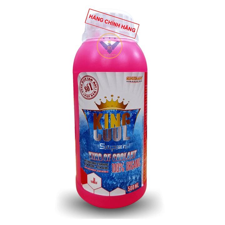 BỘ 2 nước làm mát xe ô tô ( màu đỏ ) Kingcool Super lon 500ml