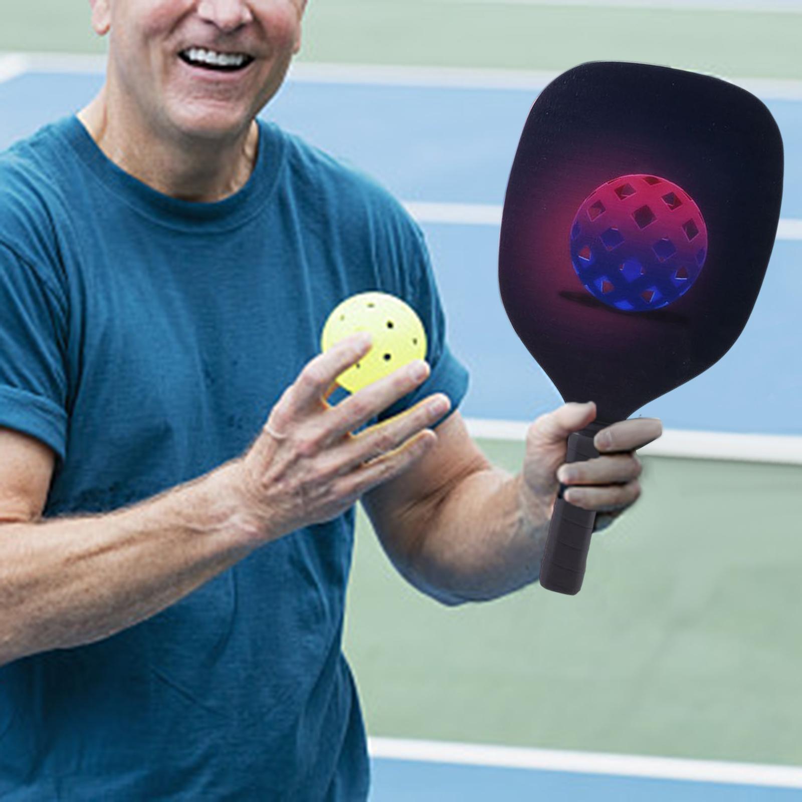 Portable Pickleball Paddles Set Rackets Comfort Grip Carry Bag for