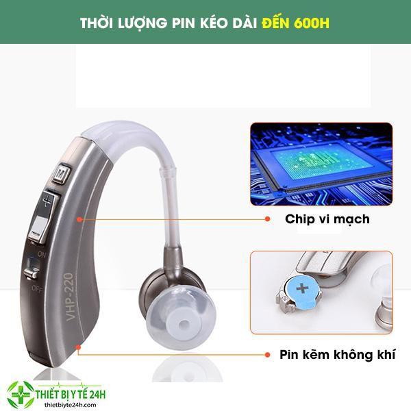 Máy Trợ Thính Không Dây Cho Người Già,tai Nghe Trợ Thính Không Dây Vhp220.siêu Lọc Tiếng Ồn,khuếch Đại Âm Thanh Tối Đa