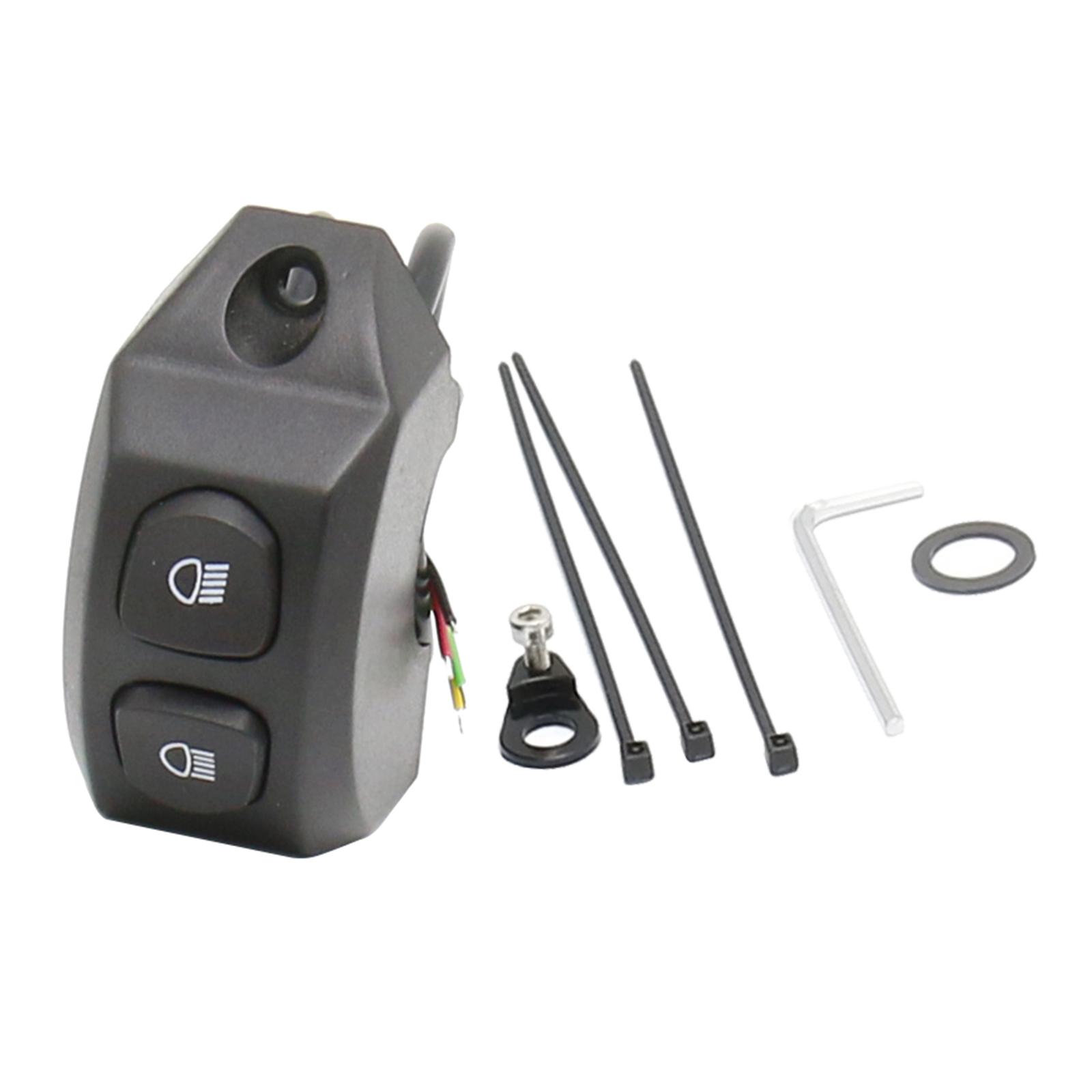 Replacement Motorbike Motorcycle Handle Fog Light Switch Control Smart Relay for BMW R1200GS / R 1200 GS / R1250GS/ F850GS/ F750GS ADV Black