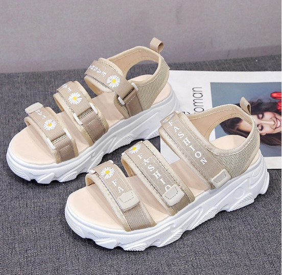 Dép quai hậu sandals  nữ thời trang kiểu dáng hoa cúc trẻ trung phong cách - dép nữ thời trang mới FS2