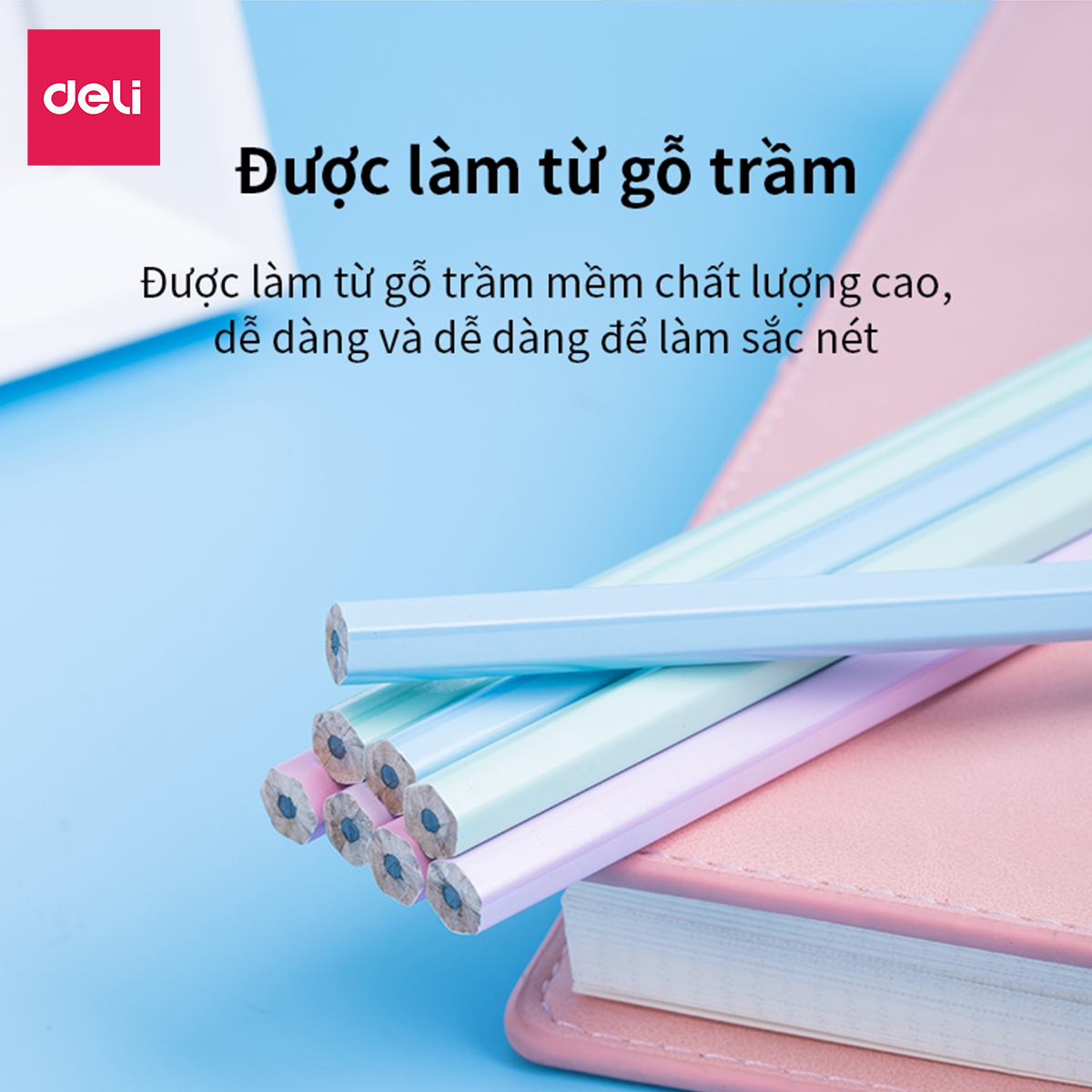  Bút chì lục giác Deli - loại 2B/HB - 30 chiếc/hộp - 58166 / 58167