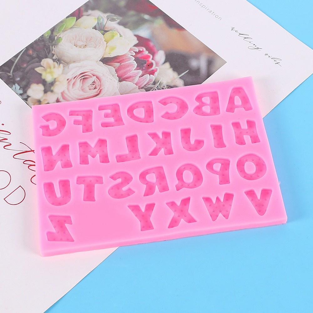 PEONY Jelly Number Letter Silicone Mold Fondant Cake Decoration Tool Cake Mould Bakeware Happy Birthday Chocolate Baking Candy Molds