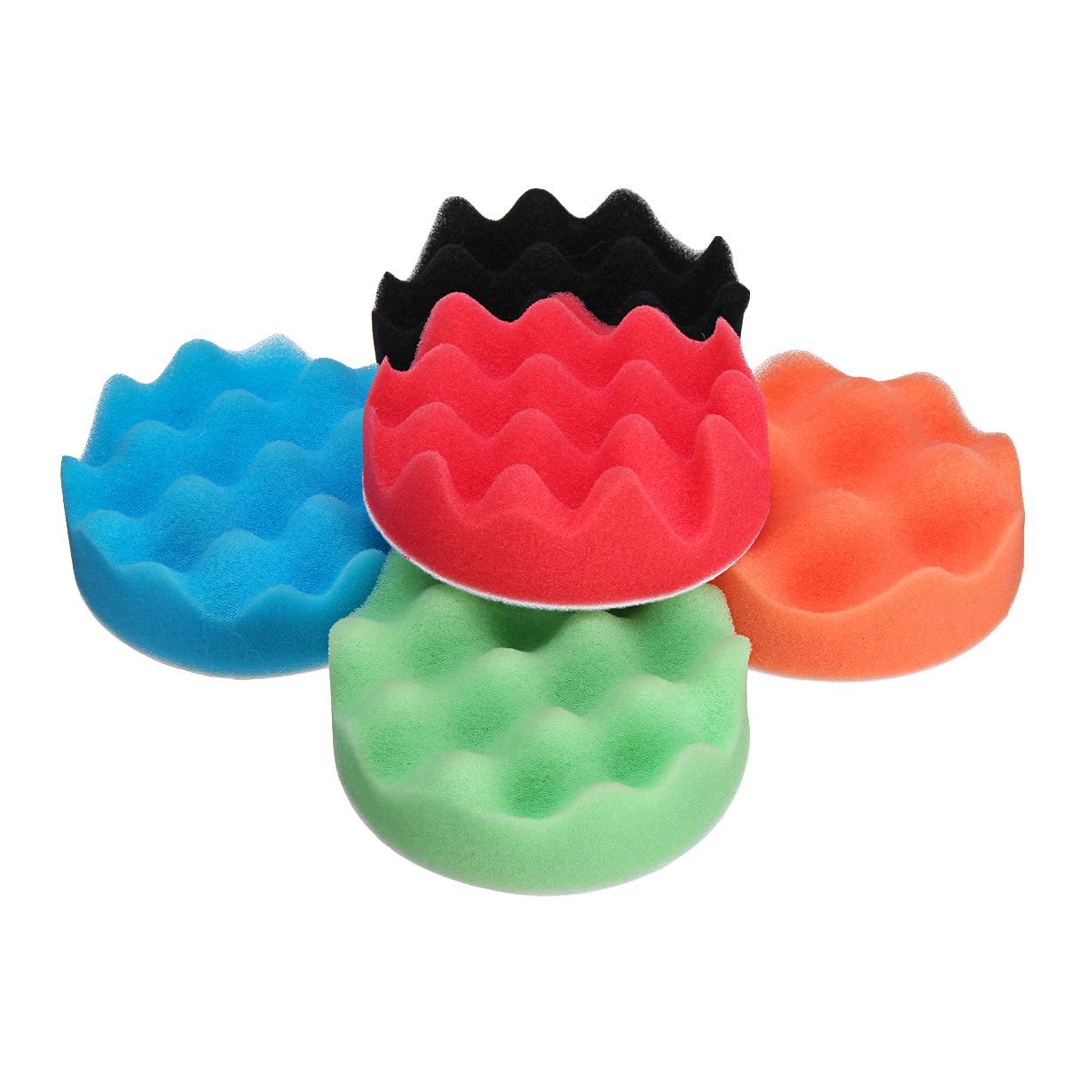 Bộ dụng cụ mút xốp đánh bóng xe hơi ô tô 12 chi tiết 5 inch