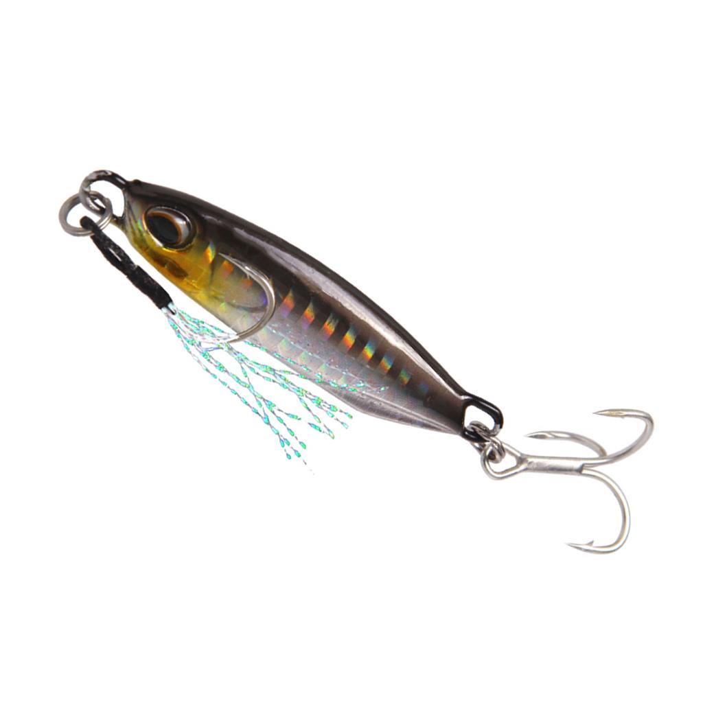 Life-like Metal Hard Jigging Lead Fish 16g 5cm Minnow Fishing Lure 3D Eyes
