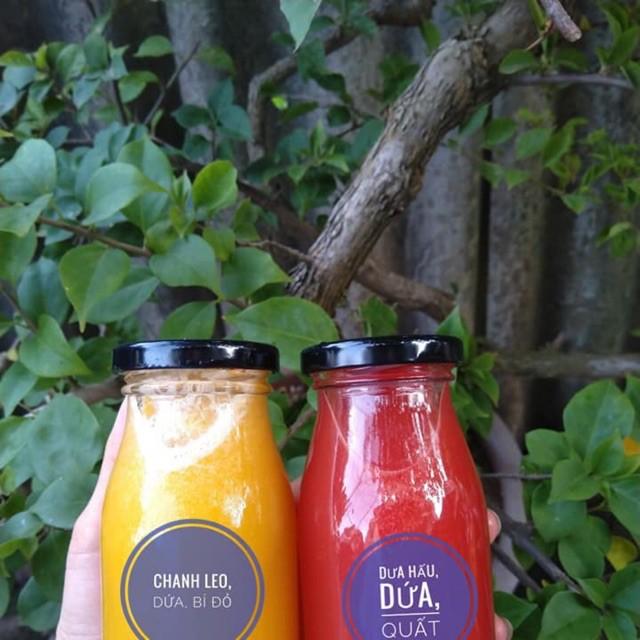 Combo 6 Chai Chai thủy tinh 200ml trơn nắp đen