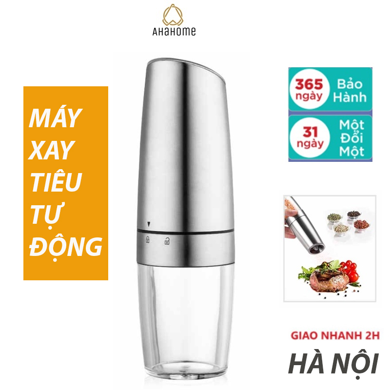 Máy xay tiêu tự động AHAHOME chạy điện tiện lợi - Hàng Chính hãng