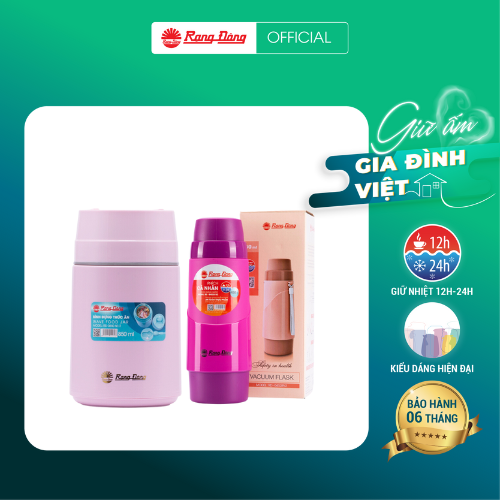 Combo sức khỏe dòng phích cầm tay và bình đựng thức ăn Rạng Đông