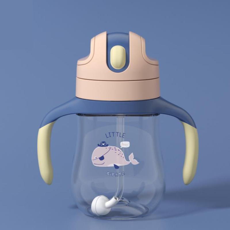 160ML Trẻ Em Nước Kid Cup Không Chứa BPA Chắc Chắn Cho Ăn Sippy Cup Nước Bằng Ống Hút Cho Bé máy Bay Huấn Luyện Cốc Silicon Ống Hút