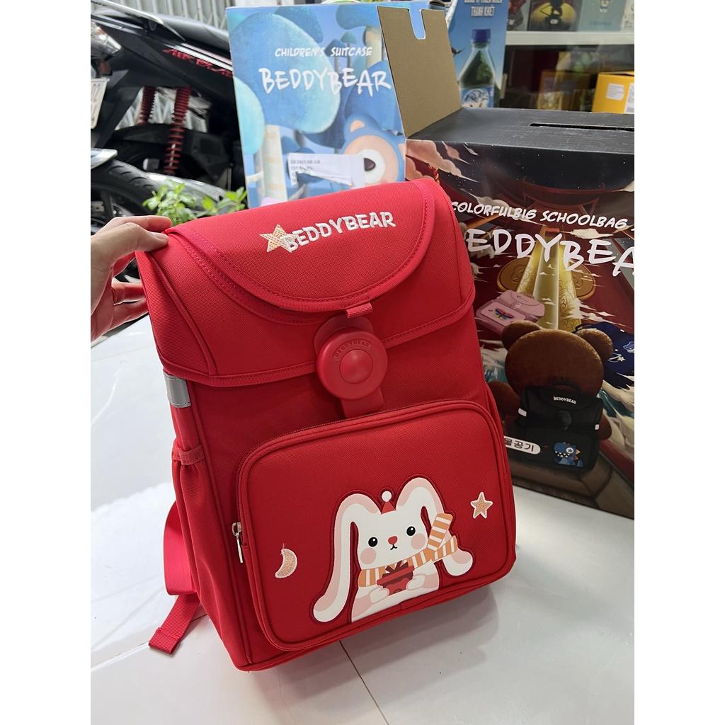 Balo Trẻ em Cấp 1 Beddy Bear Schoolbag Thỏ Đỏ phù hợp Bé đi học từ lớp 2 trở lên - Mã BF-THO. Kích thước 39 x 30 x 22 cm. Chính hãng Beddybear