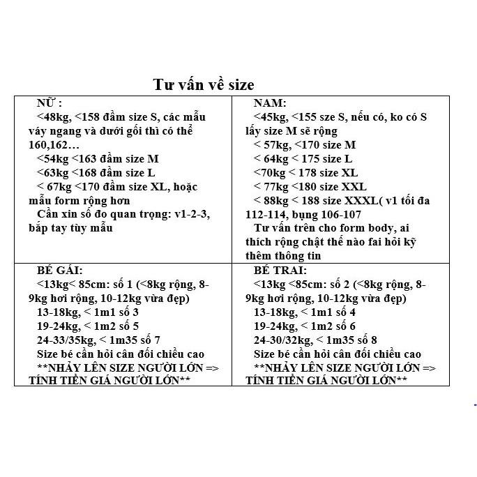 Combo đầm mẹ và bé mã 122A