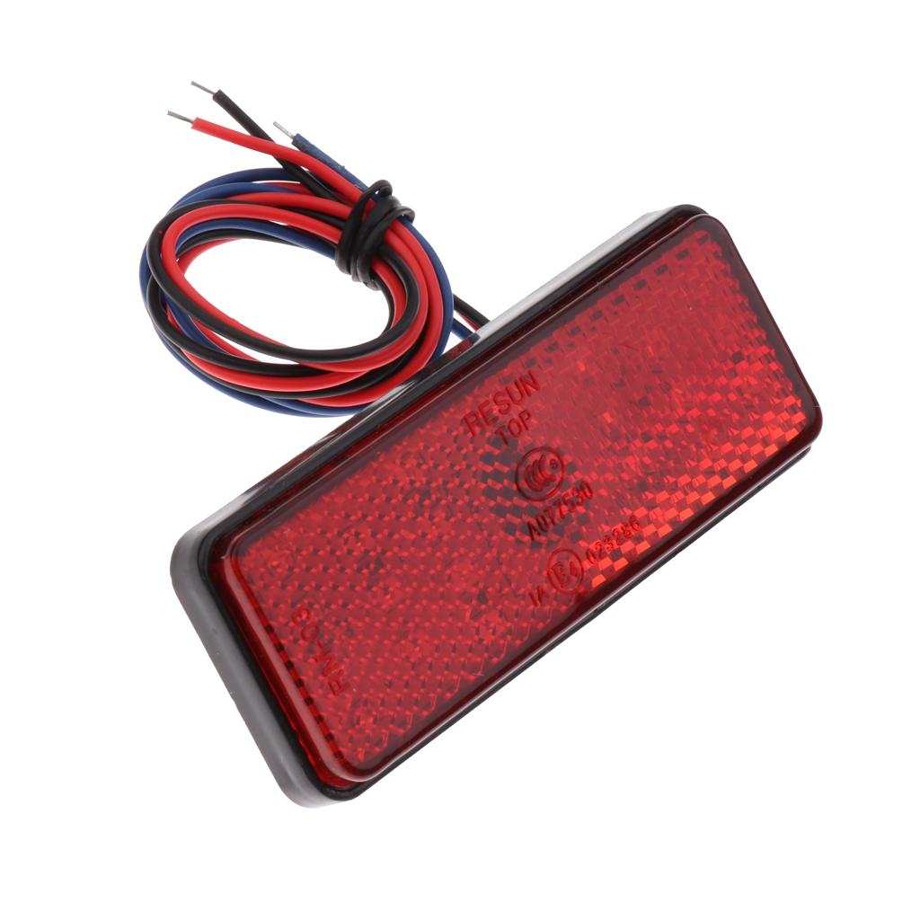 DC 12V 24 SMD LED Reflector Brake Light Turn Signal Warning Lamp For Car Motorcycle SUV RV
