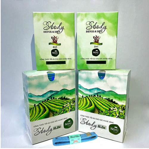 Viên nén Nấm Hỗ trợ Giảm Cân Sbody Slim - Giảm Thèm Ăn Không Hại Sức Khoẻ - Tặng kèm thước dây đo vòng eo