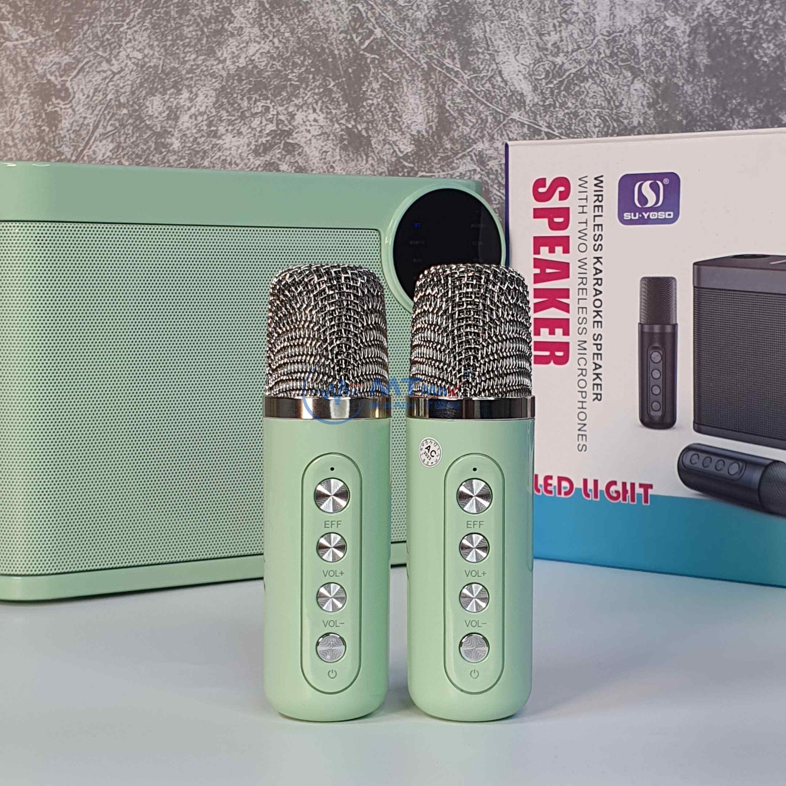 Giải Trí Cực Đã Với Loa Bluetooth Karaoke Di Động YS214 Màn Hình Led Blutooth Hỗ Trợ Kết Nối USB/TF/AUX hàng chính hãng