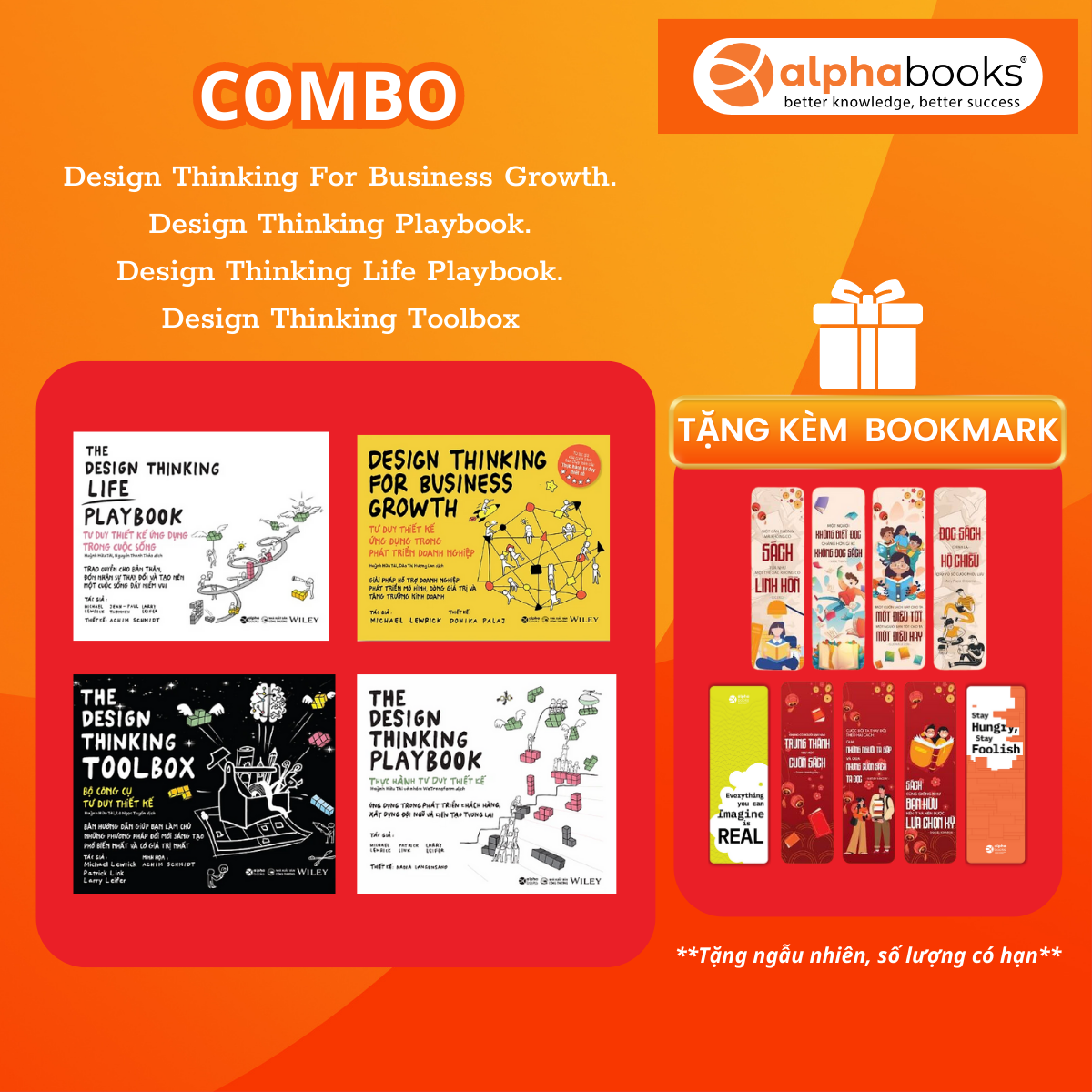 Combo 4 Cuốn Design Thinking: Business Growth + Playbook + Life Playbook + Toolbox