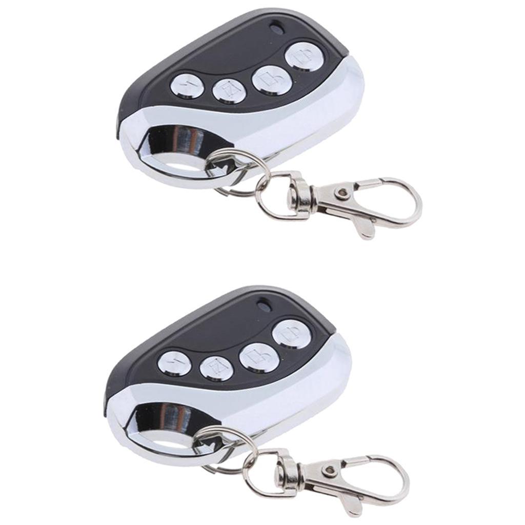2Pieces For Garage Gate 433MHZ Wireless Remote Control Duplicator Clone Code Scanner Key 4 Channel