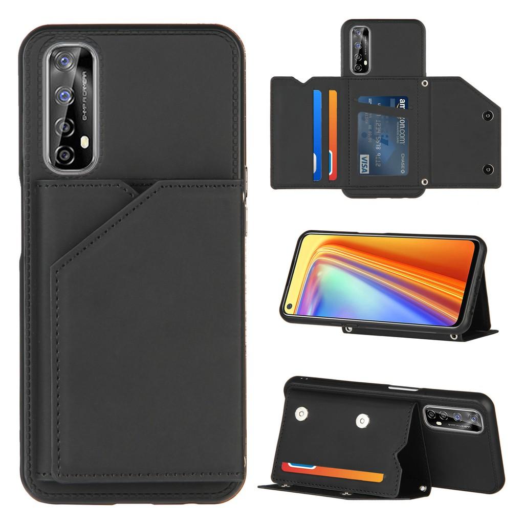Ốp lưng điện thoại dạng ví da có ngăn đựng thẻ cho OPPO F17 Pro A93 A92 A72 A52 A53 A53s A32 A9 2020 A5 2020 A11 A11X