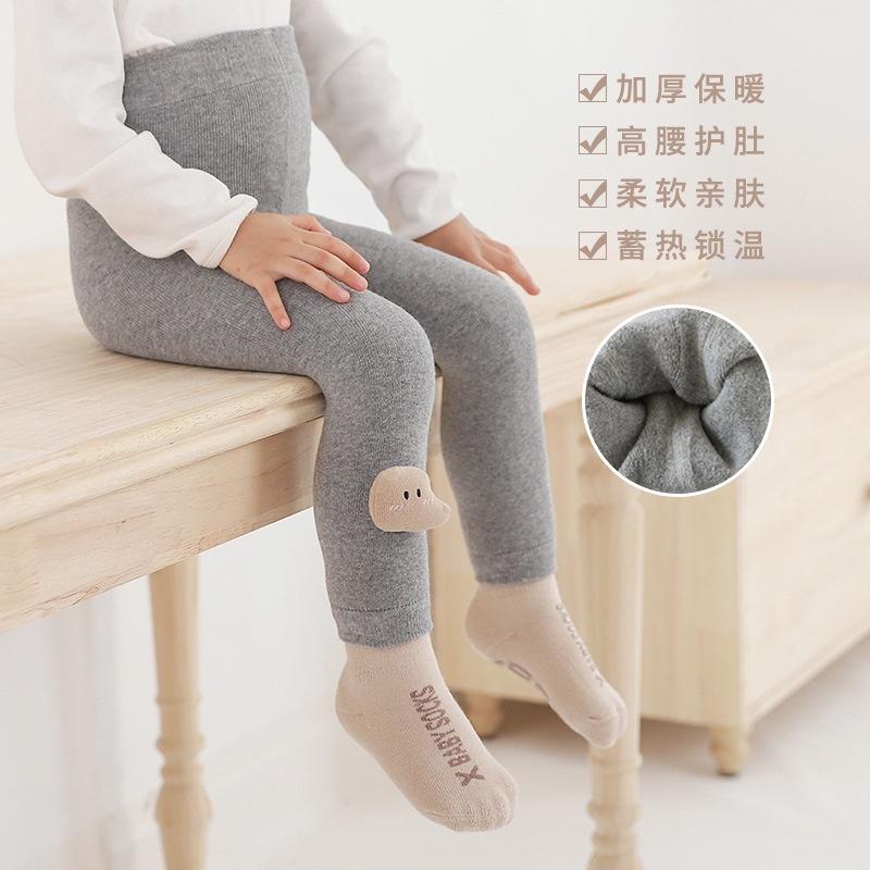 Quần tất không bàn - quần legging len lót lông xù siêu ấm, siêu xinh cho bé trai và bé gái size từ 6 tháng đến 6 tuổi