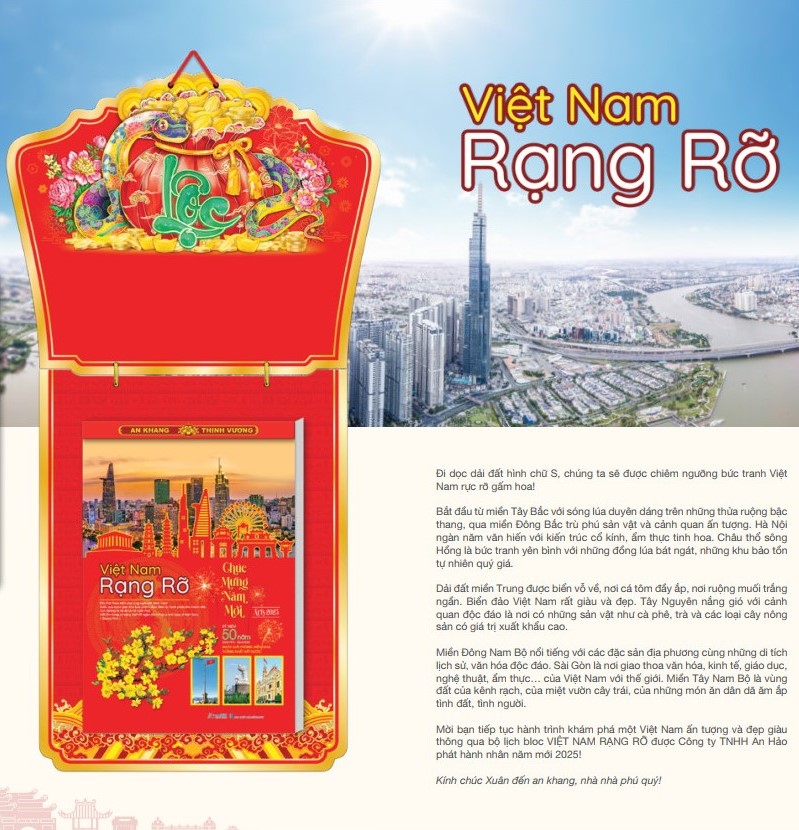 Bộ Lịch Bloc Siêu Cực Đại 2025 - AH01 Việt Nam Rạng Rỡ