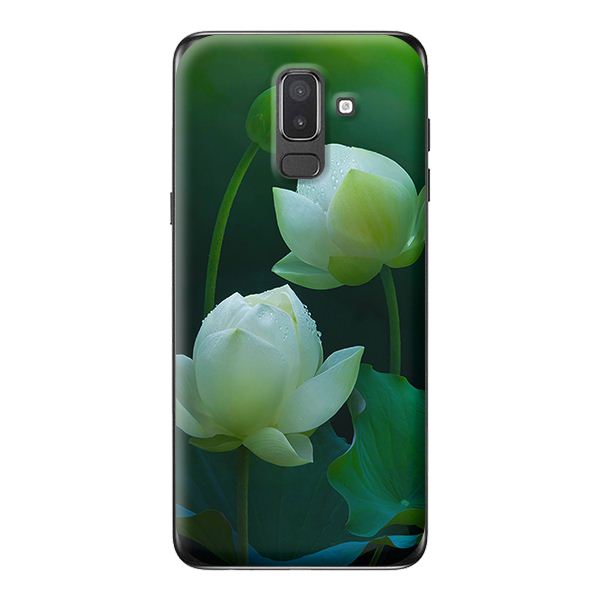 Ốp lưng cho Samsung Galaxy J8 2018 HOA SEN 2 - Hàng chính hãng