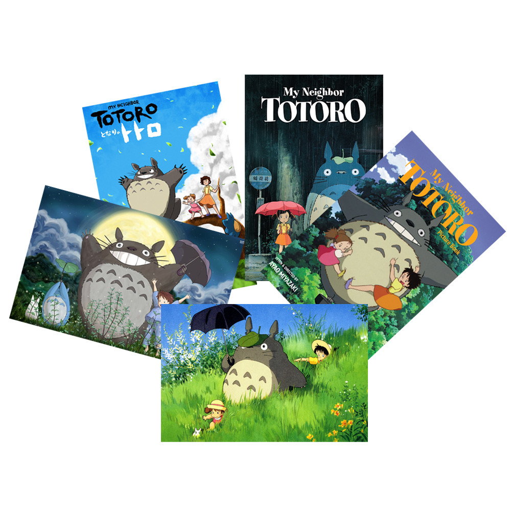 Tranh Poster SET 5 tấm TOTORO ANIME MANGA 21cmx30cm ảnh khác nhau