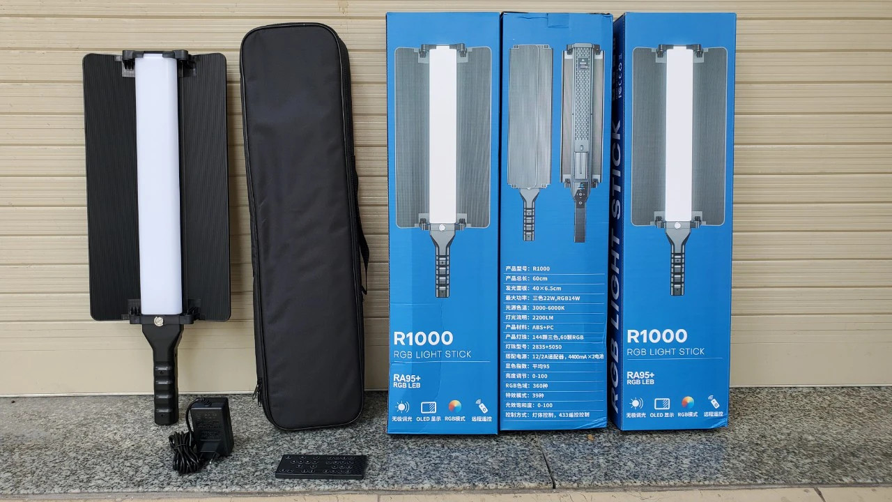 Gậy đèn rgb R1000 studio cầm tay hắt sáng tạo ven chuyên nghiệp