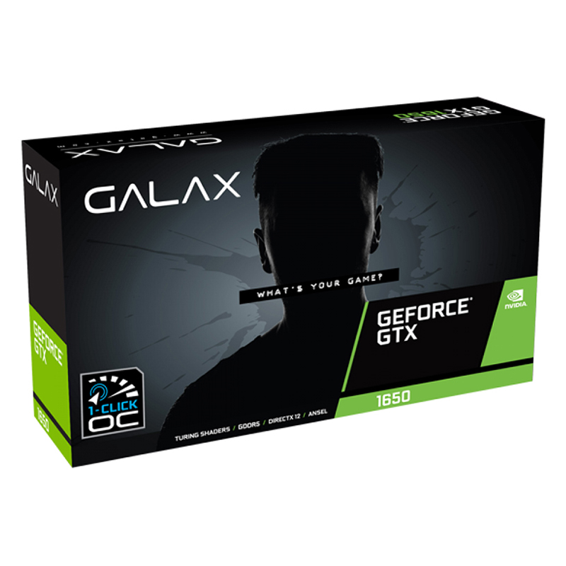 Card Màn Hình VGA Galax GeForce GTX 1650 EX (1-Click OC) 4GB GDDR5 65SQH8DS08EX Galax - Hàng Chính Hãng