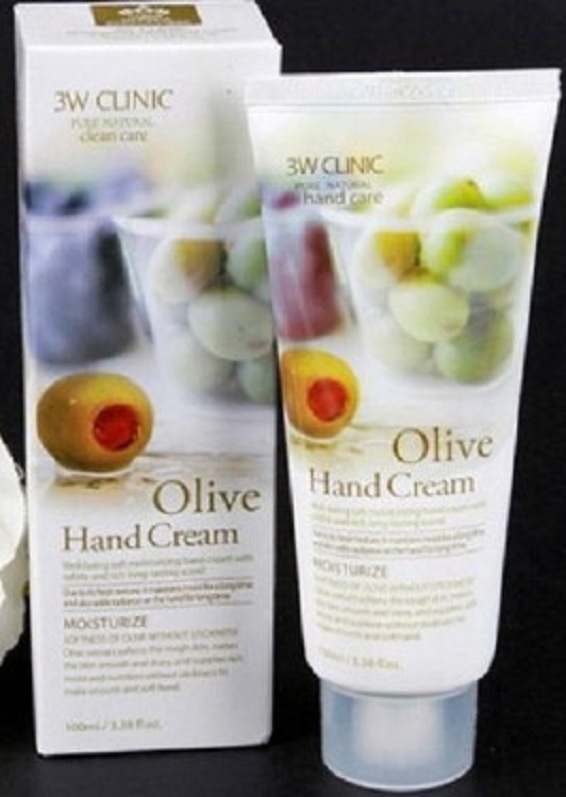 Kem dưỡng tay chiết xuất olive 3W CLINIC Olive Hand Cream 100ml