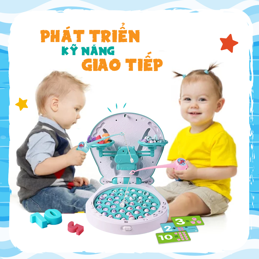 Đồ Chơi PEEK A BOO Câu Cá-Hà Mã Vui Học PAB026