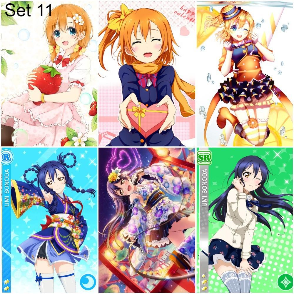 Bộ 6 Áp phích - Poster Anime Love Live! School Idol Project - A3,A4,A5