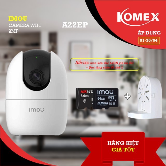 Camera Wifi trong nhà Imou Ranger A2 (2MP) I IPC-A22EP - Hàng Chính Hãng