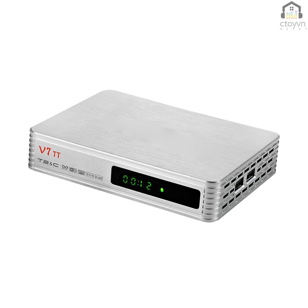 Đầu thu TV V7 TT 1080P Full HD DVB-T/T2/Cable/J.83B hỗ trợ USB PLP hỗ trợ USB PVR