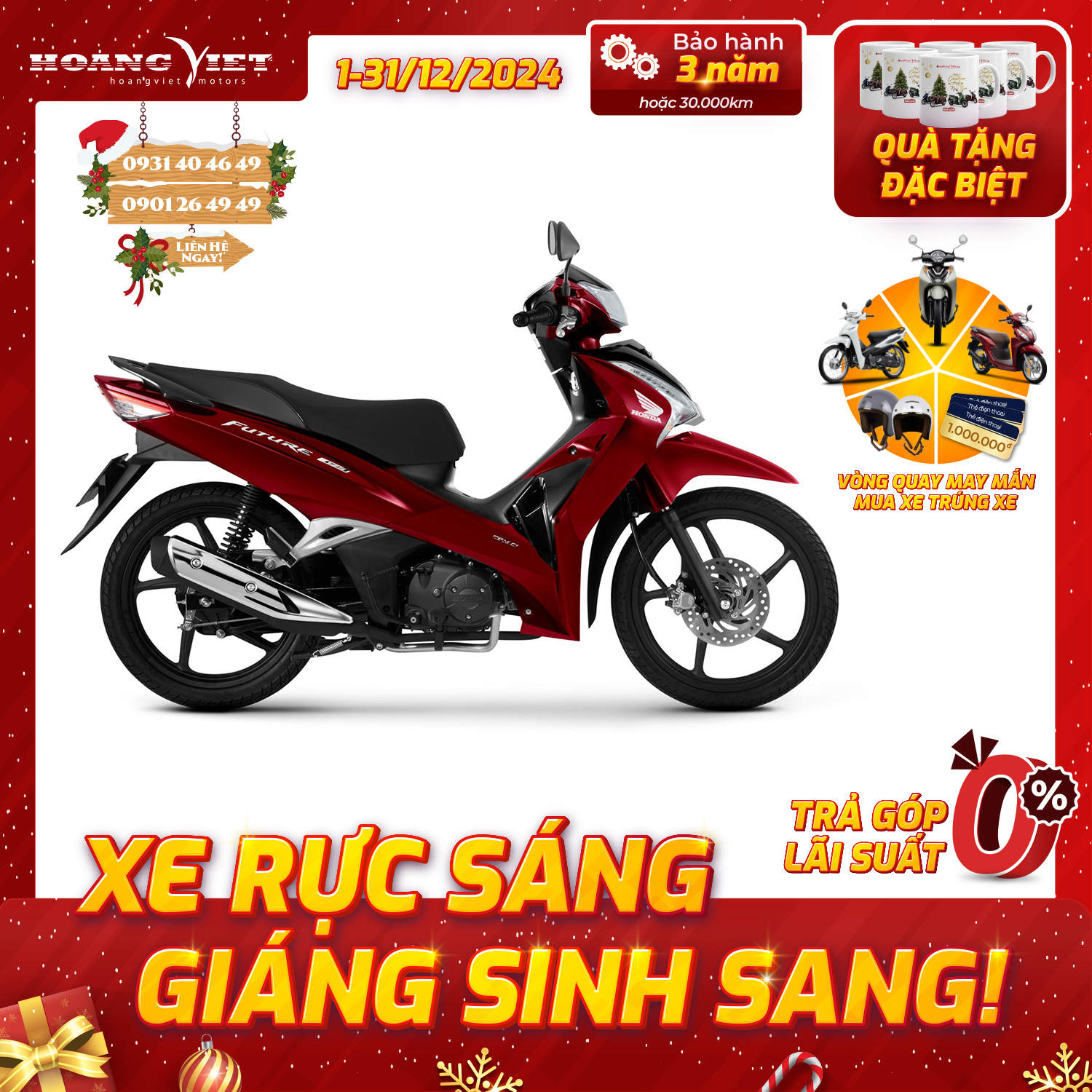 Xe Máy Honda FUTURE 125 FI 2024 - Phiên Bản Cao Cấp
