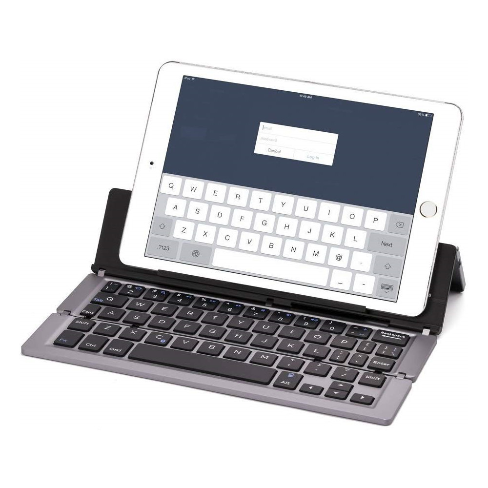 Bàn phím Bluetooth đa năng F18 cho iPad, máy tính bảng, điện thoại