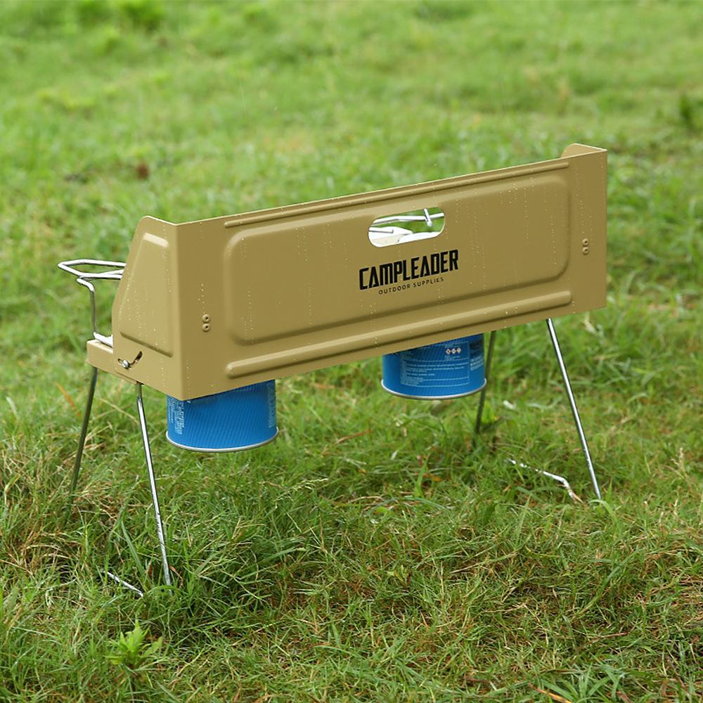 2000W High Power Camping Stove Outdoor Windproof Folding Camping Gas Stove with 2 Burners