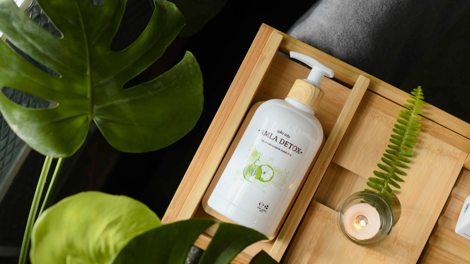 Dầu Gội Amla Detox Laco - Sạch Gàu & Ngừa Rụng Tóc, Hiệu Quả Gấp 5 Lần